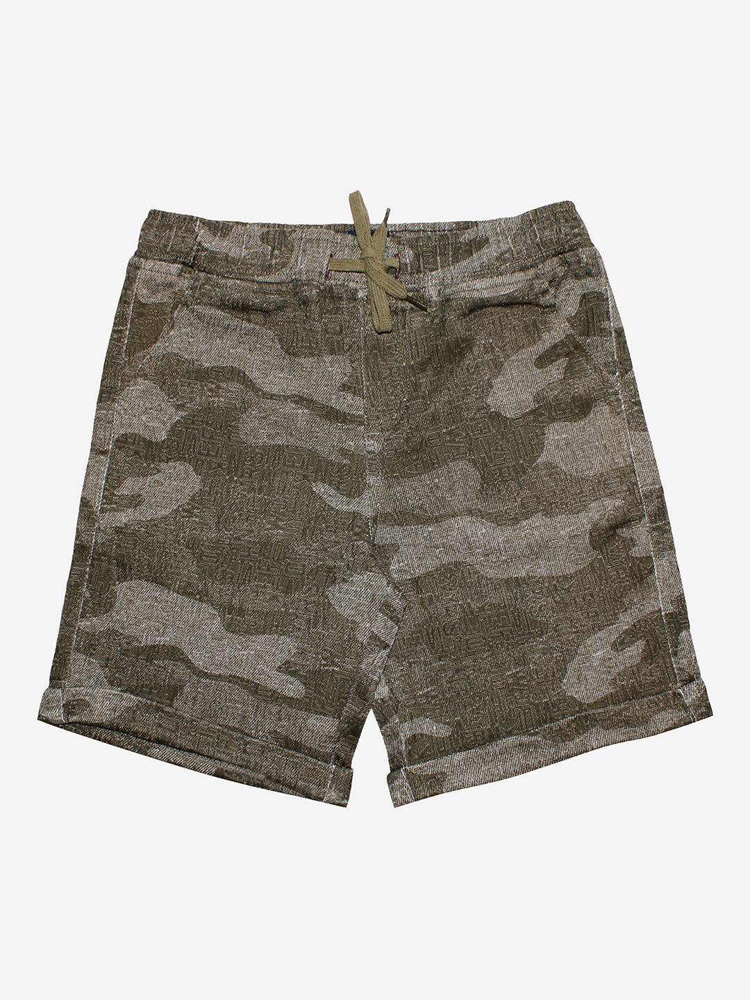 

KiddoPanti Boys Green Camouflage Printed Shorts