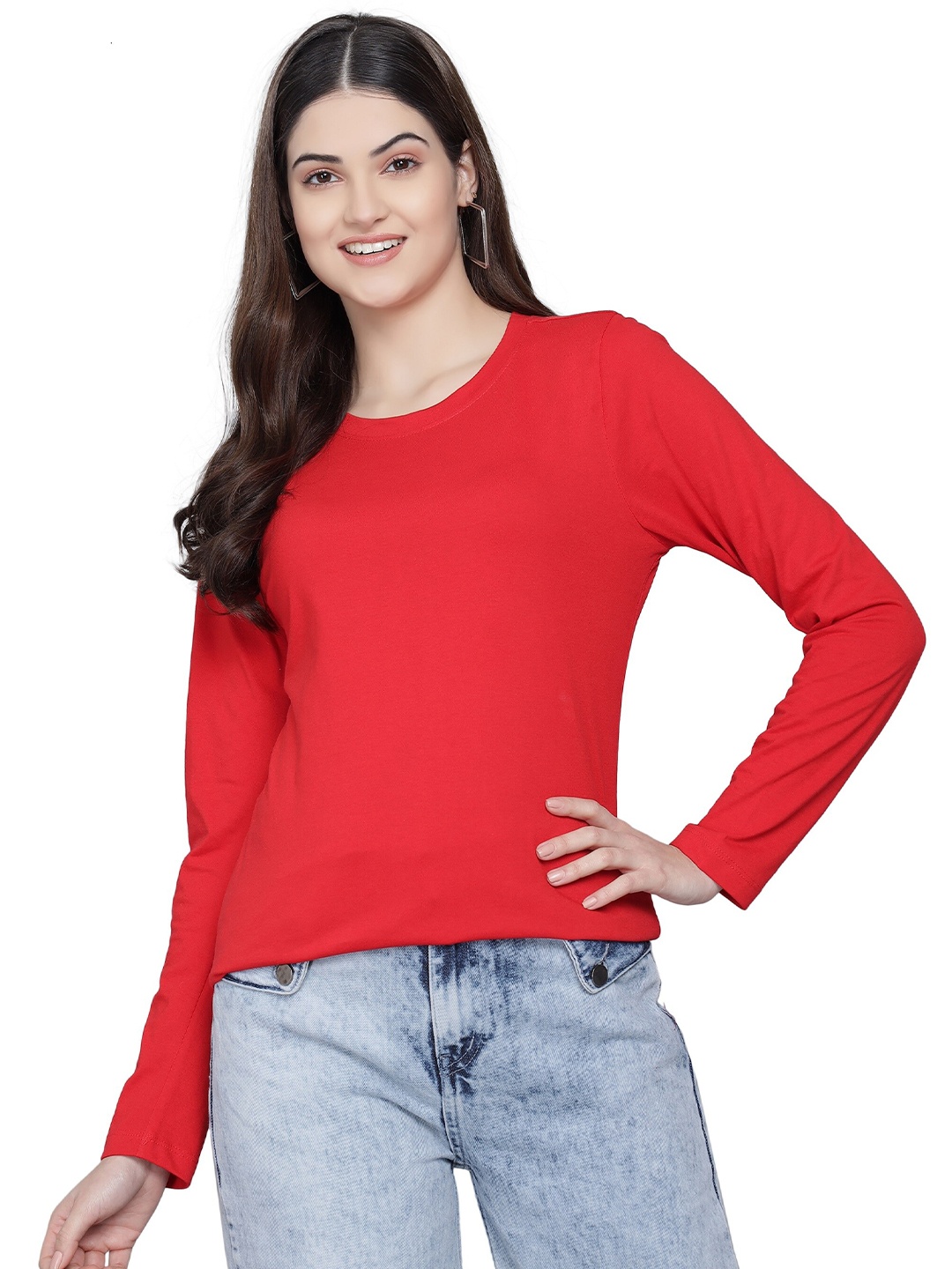 

PockMAN Women Red Bio Finish T-shirt