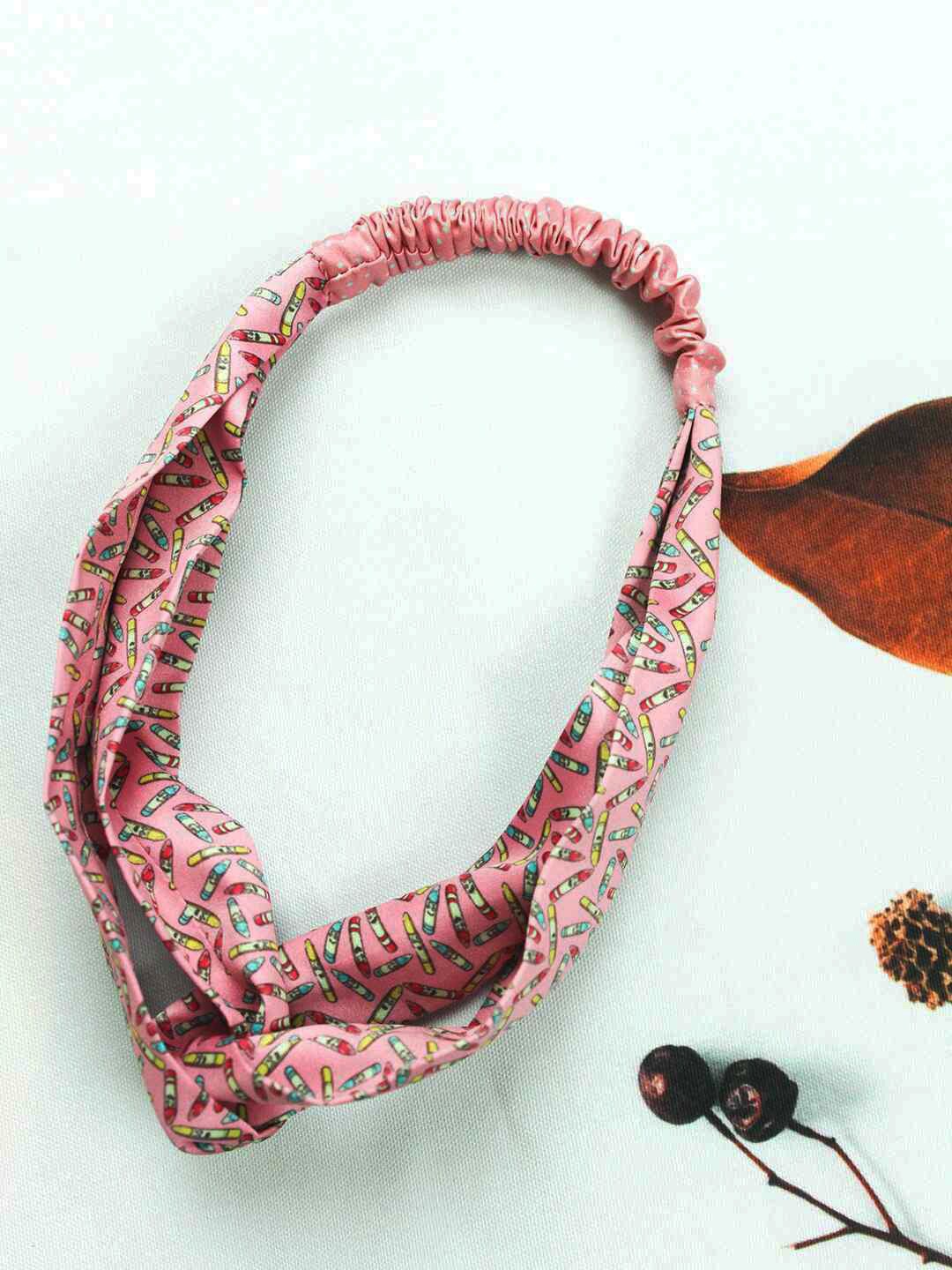 

Tossido Women Pink & Blue Criss-Cross Top Hairband