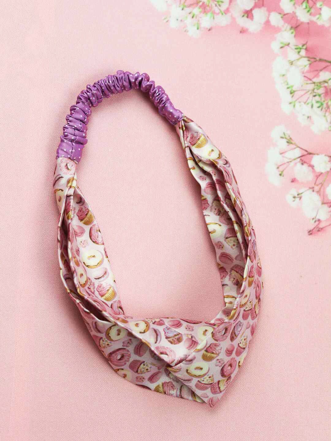 

Tossido Women Pink & Lavender Hairband