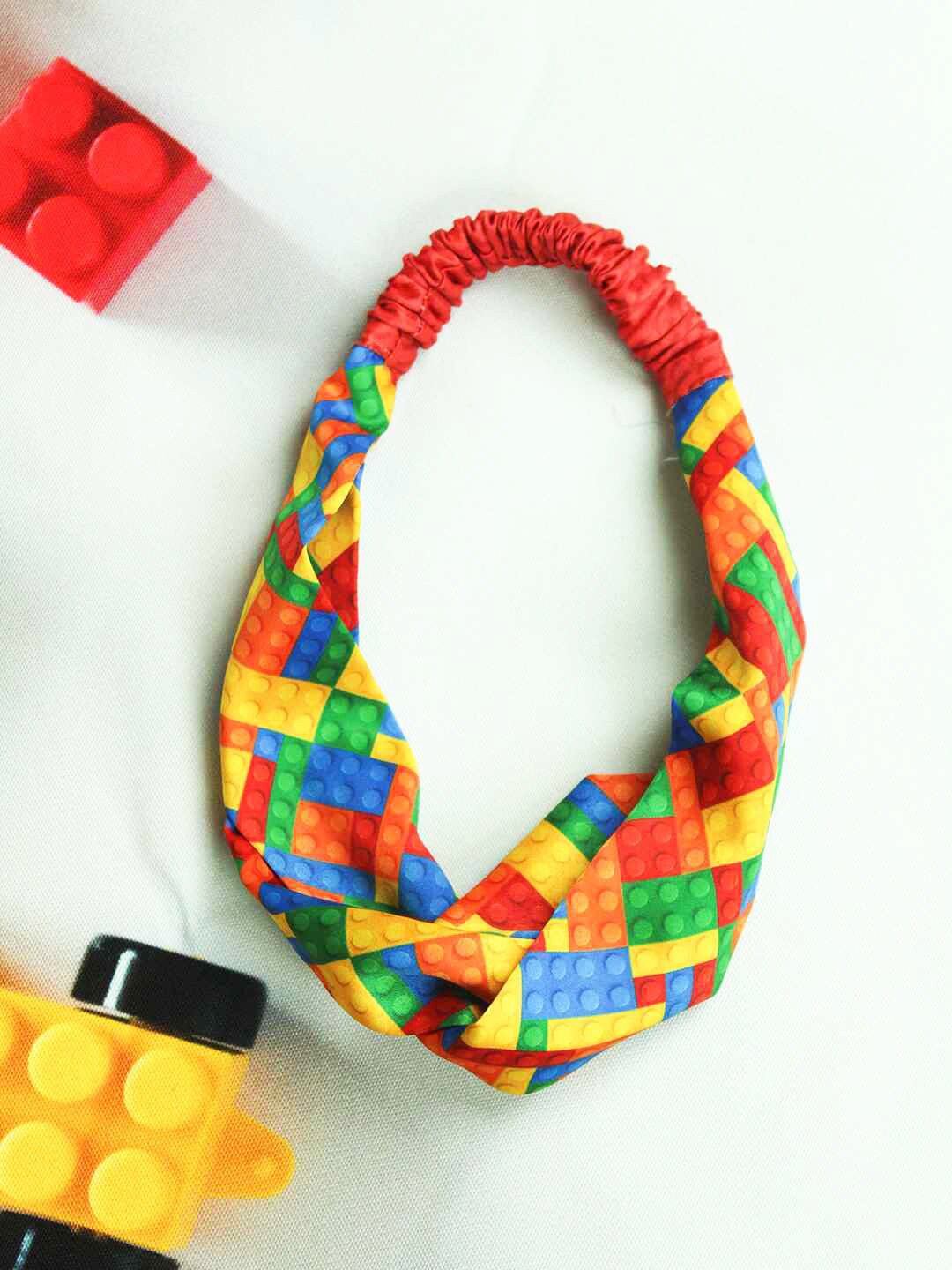 

Tossido Women Orange & Green Printed Satin Hairband