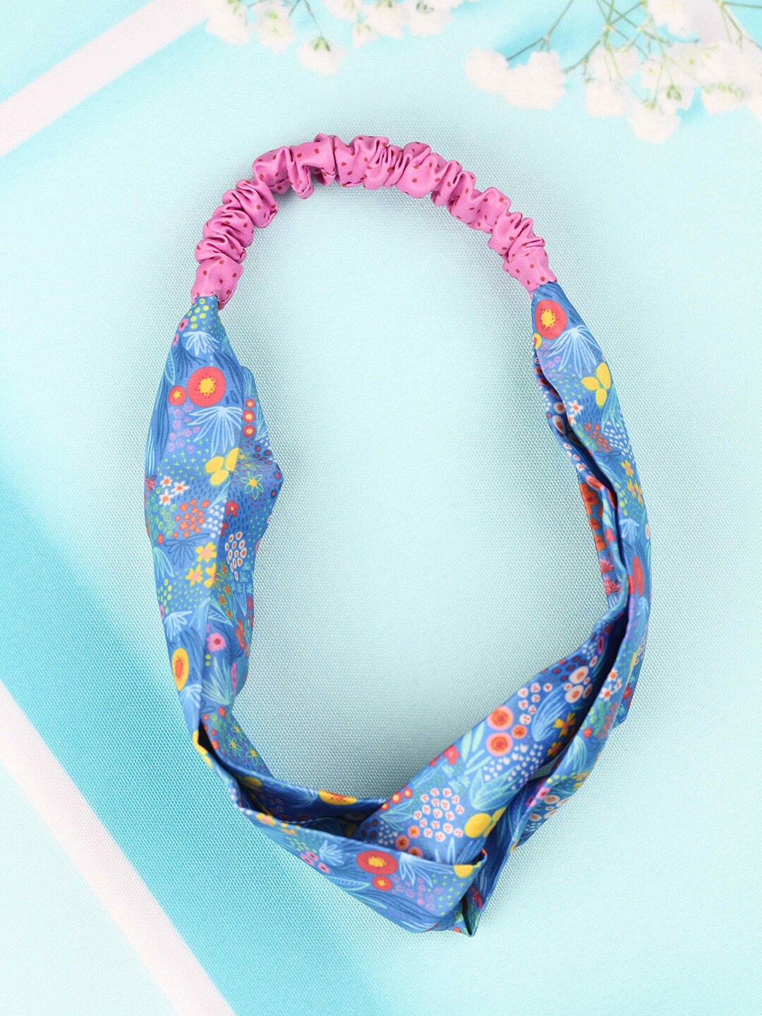 

Tossido Women Blue & Yellow Hairband