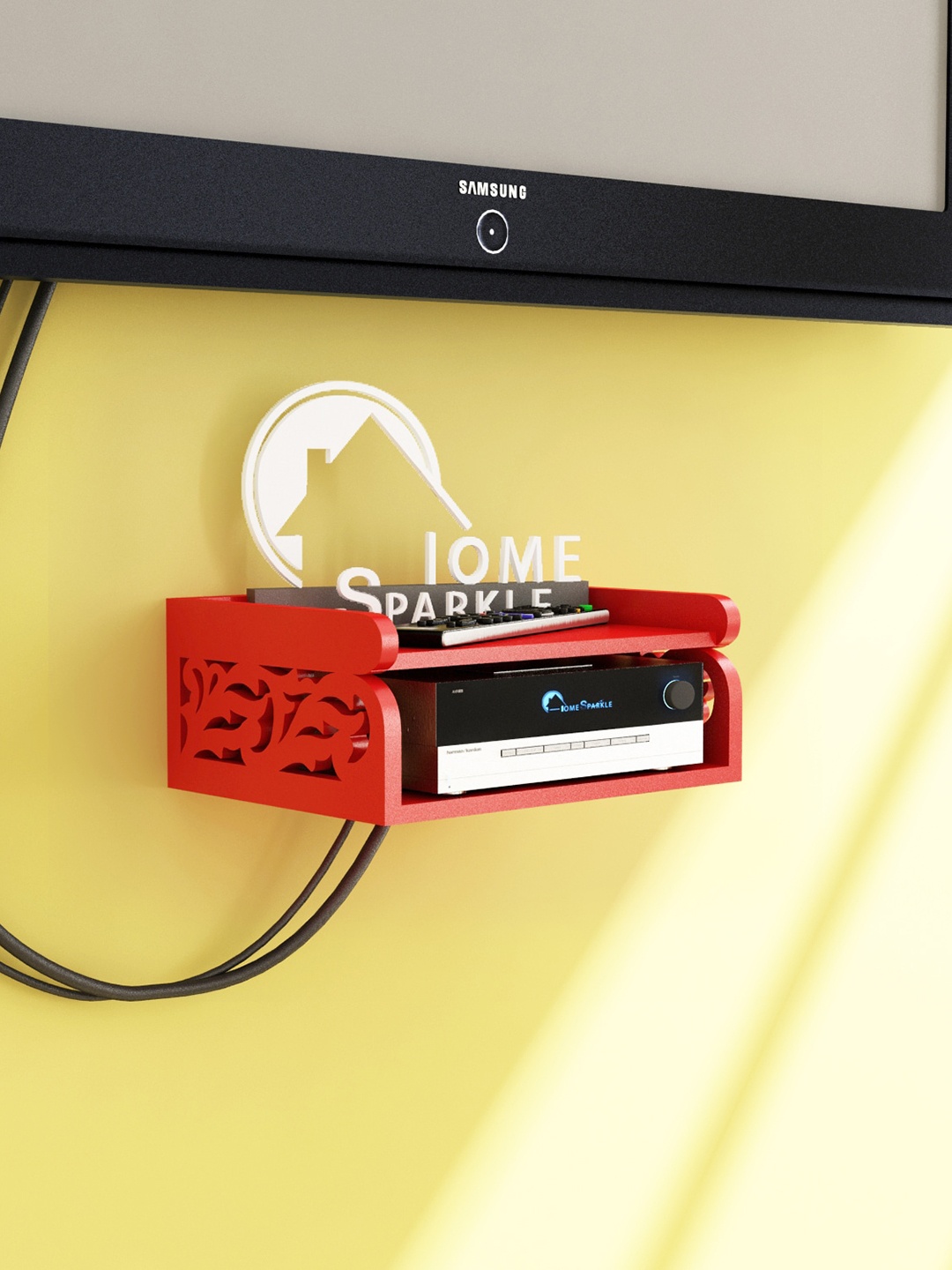 

Home Sparkle Red MDF Set Box Holder