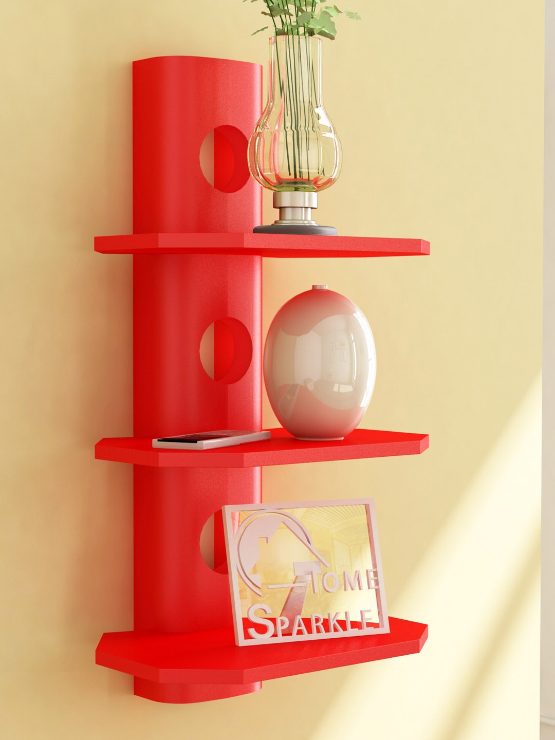 

Home Sparkle Red Wall Shelves