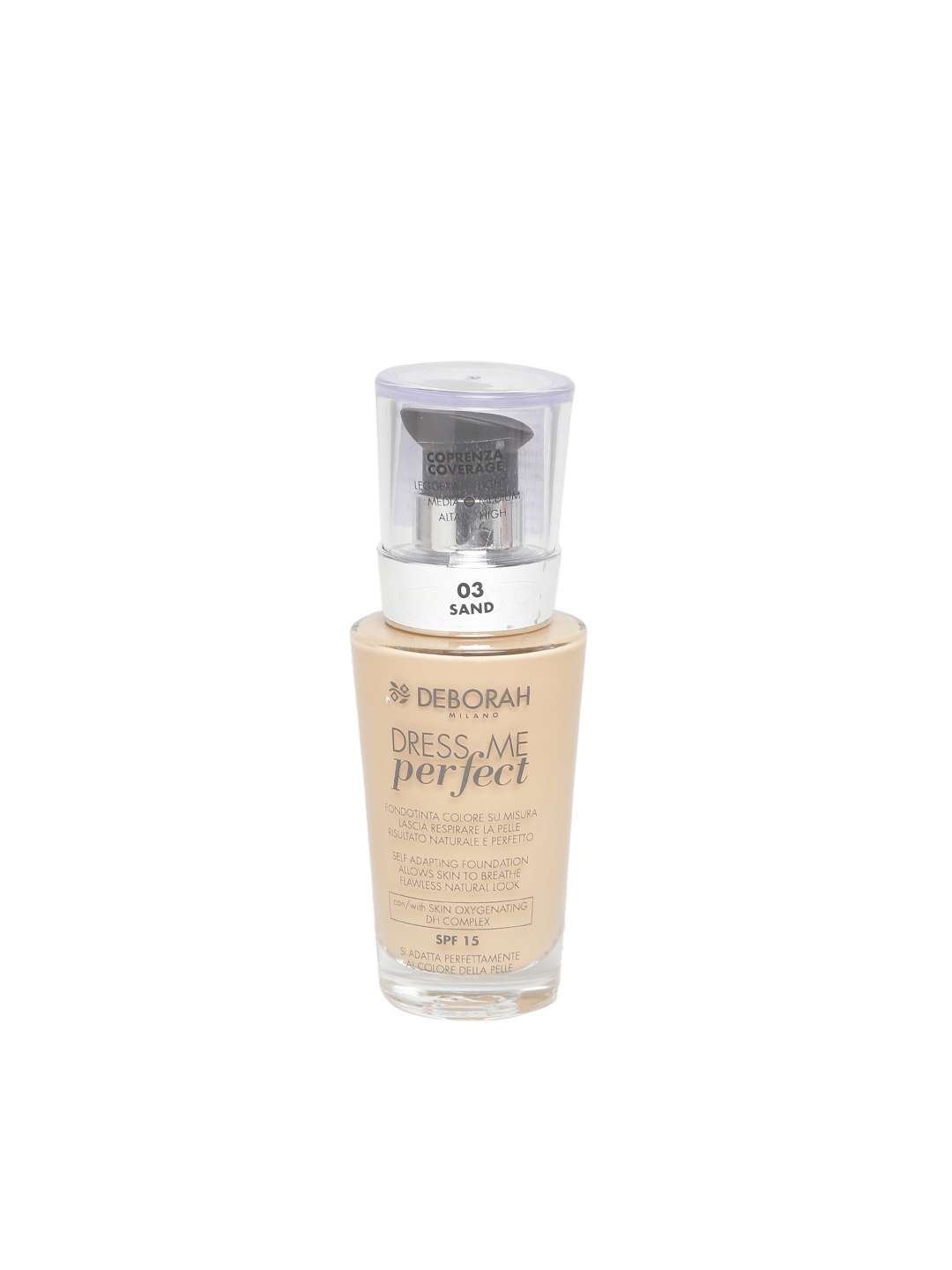

Deborah Milano Dress Me Perfect Sand SPF 15 Self-Adapting Foundation 03, Beige