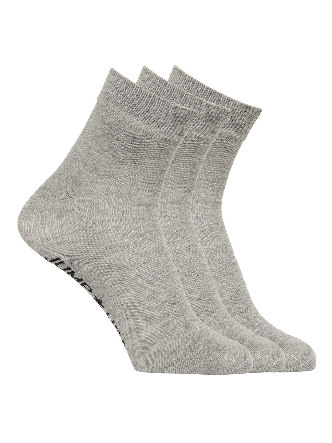 

JUMP USA Men Pack Of 3 Grey Above-Ankle Socks