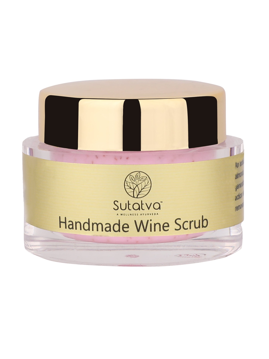 

Sutatva Pink Handmade Wine Face Scrub