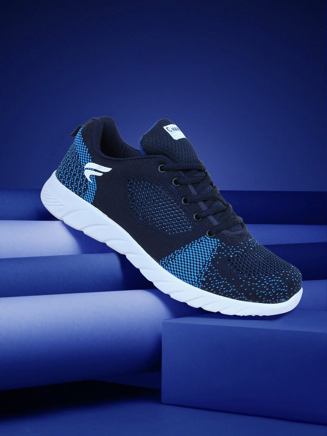 

Champs Men Navy Blue Non Marking Contagrip Running Shoes