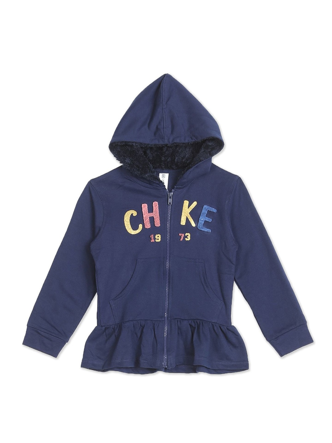 

Cherokee Girls Blue Printed Sweatshirt