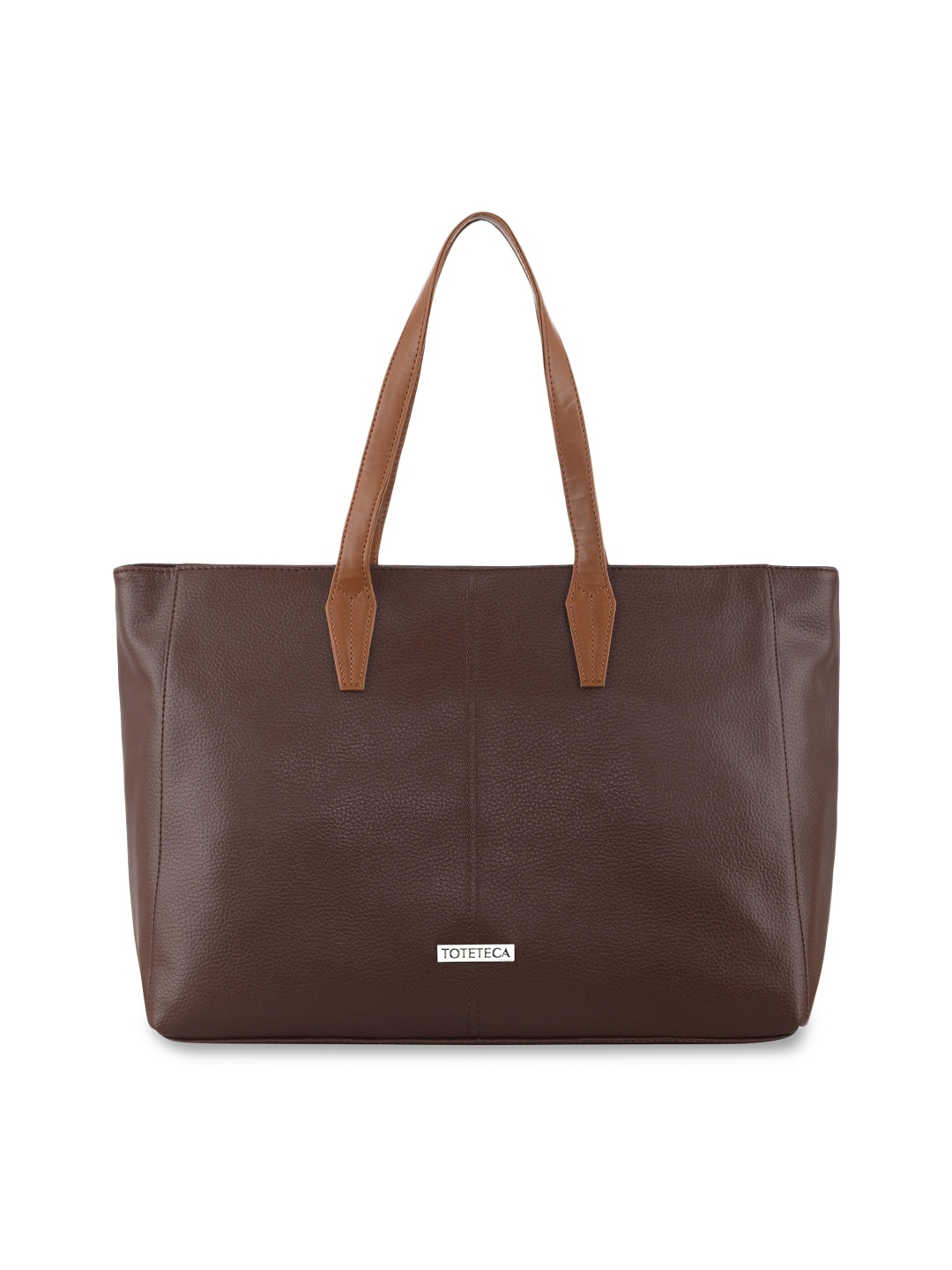 

Toteteca Brown Structured Shoulder Bag