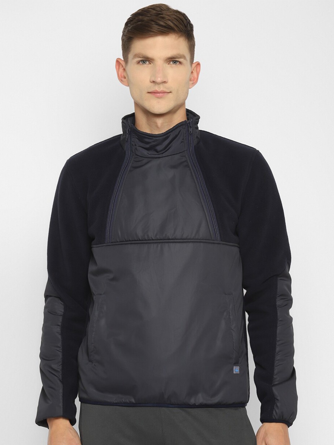 

FURO by Red Chief Men Blue Hooded Sweatshirt