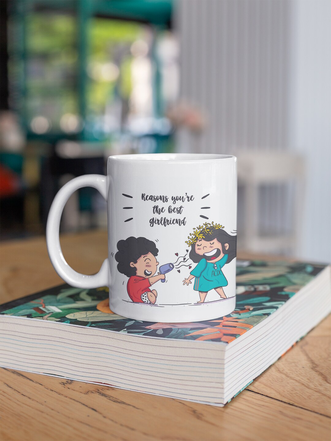 

Oye Happy White & Black Text or Slogans Printed Ceramic Glossy Mug