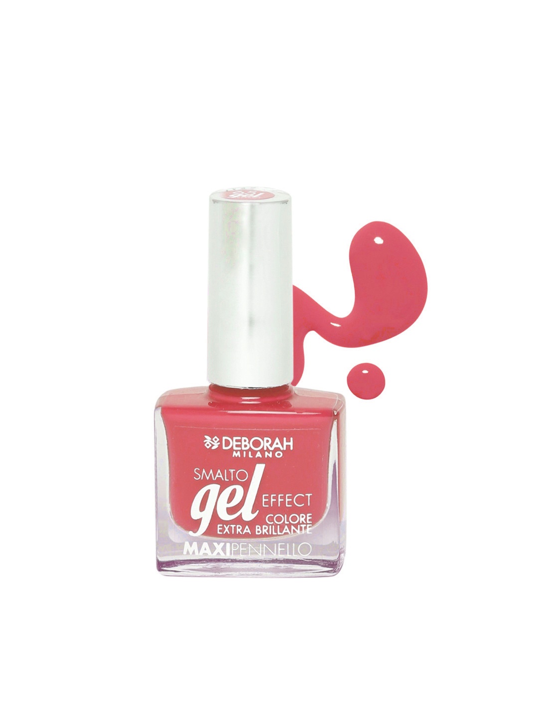 Deborah Milano Smalto Gel Effect Dancing Coral Maxipennello Nail Polish 66, Pink