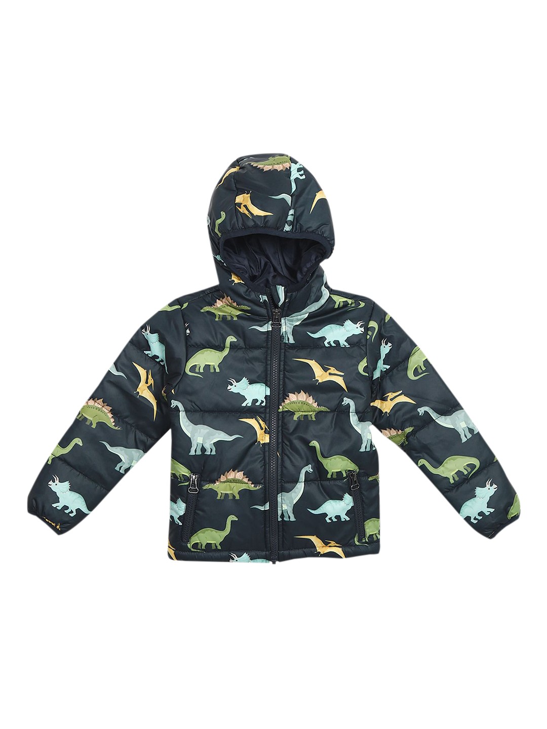 

Cherokee Boys Navy Blue Hooded Puffer Jacket