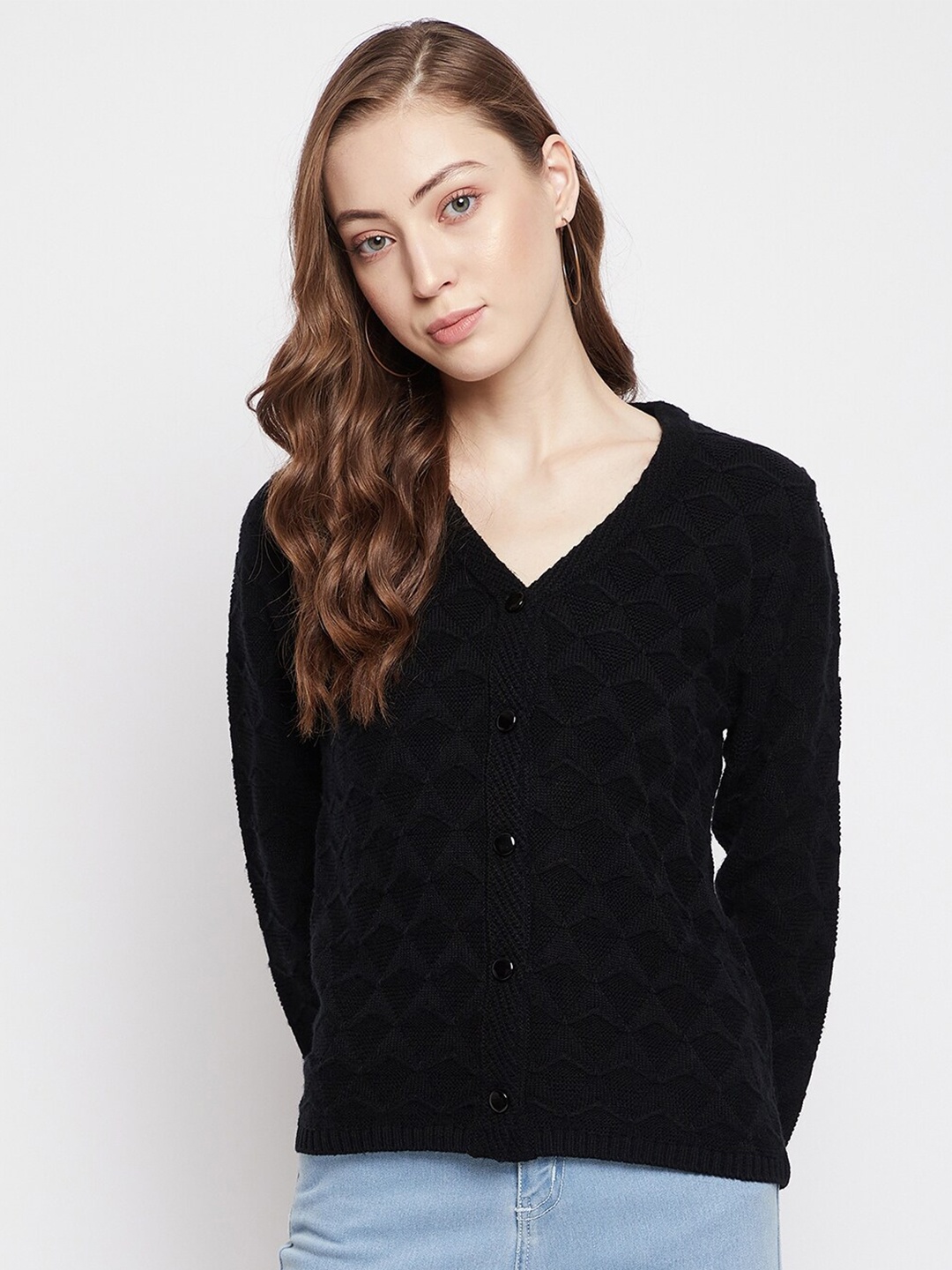 

Madame Women Black Cardigan