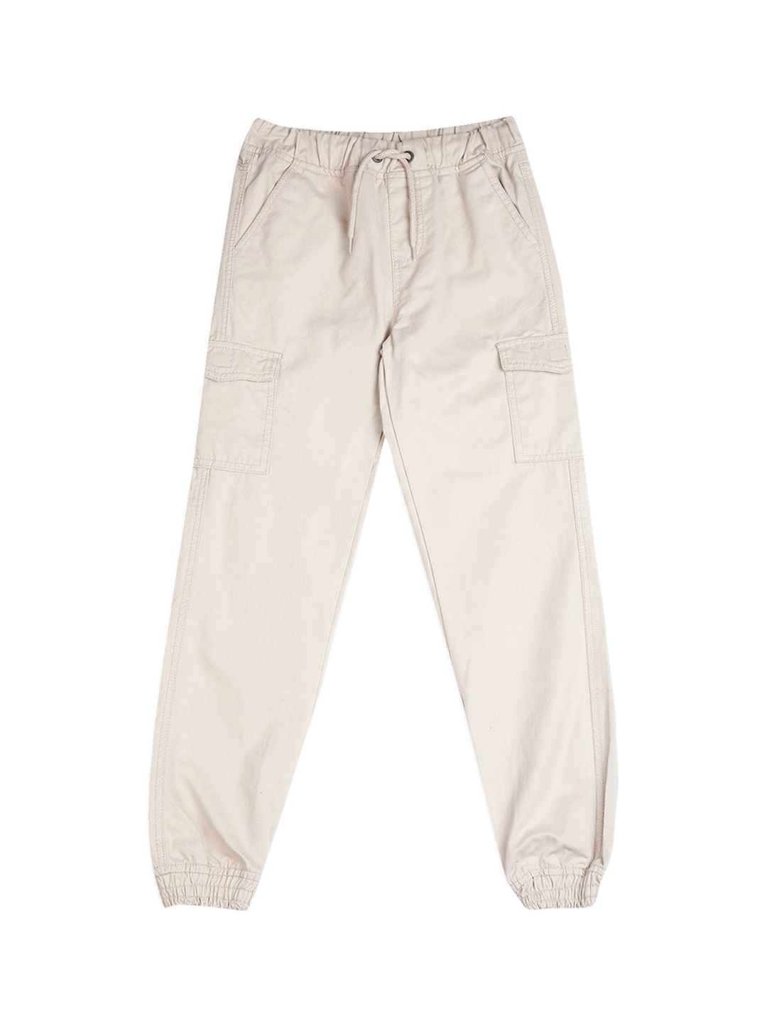 

Cherokee Boys Beige Straight-Fit Joggers