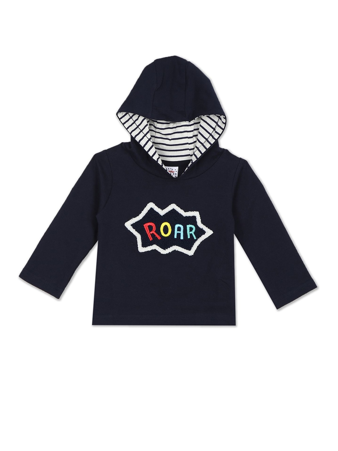 

Donuts Boys Navy Blue & White Typography Sweatshirt