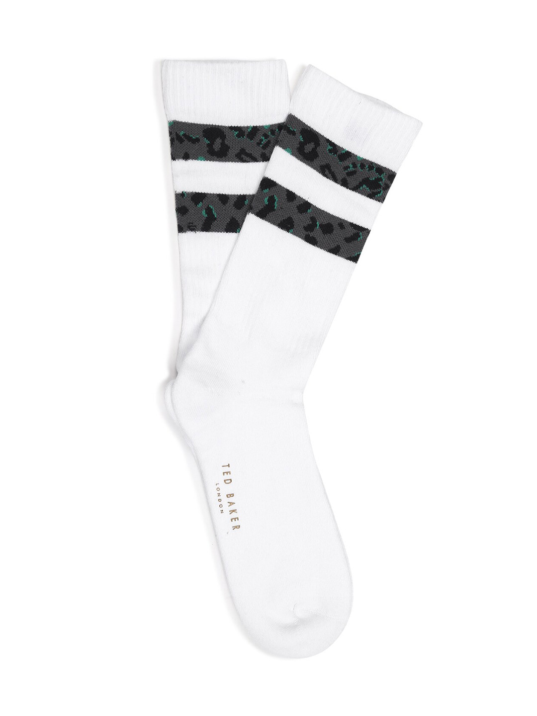 

Ted Baker Men White & Black Patterned Above Ankle Socks