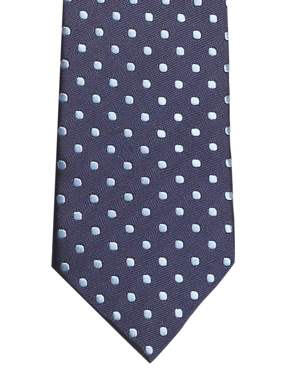 

Lino Perros Navy Dot Patterned Tie, Navy blue