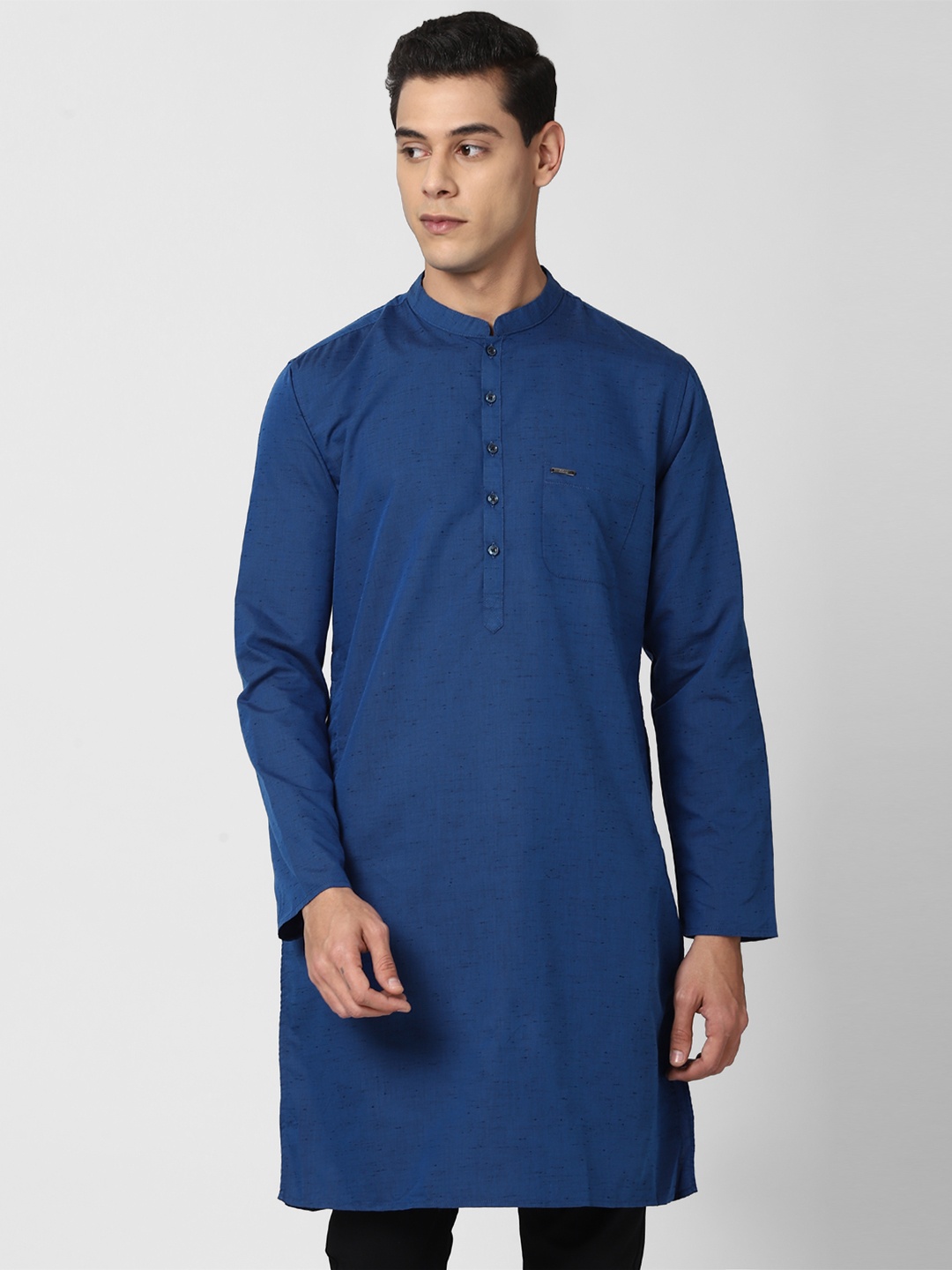 

Peter England Men Blue Yoke Design Kurta