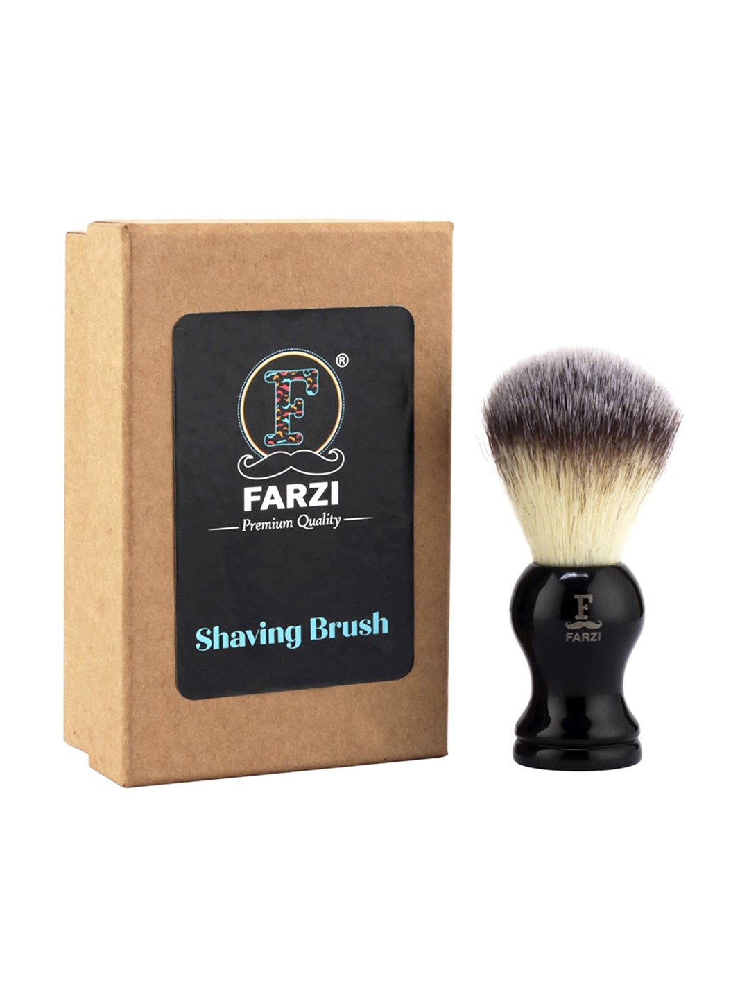 

FARZI Men Black Shaving Brush Super Soft Bristles