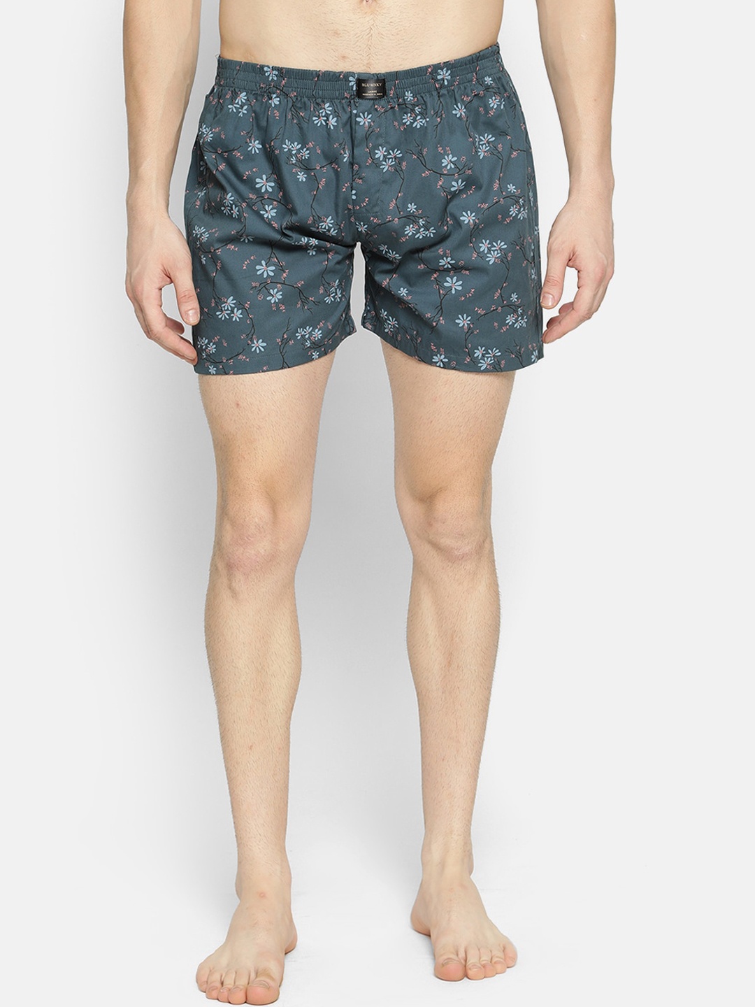

V2 Value & Variety Men Teal Blue Printed Boxers 1114052701059