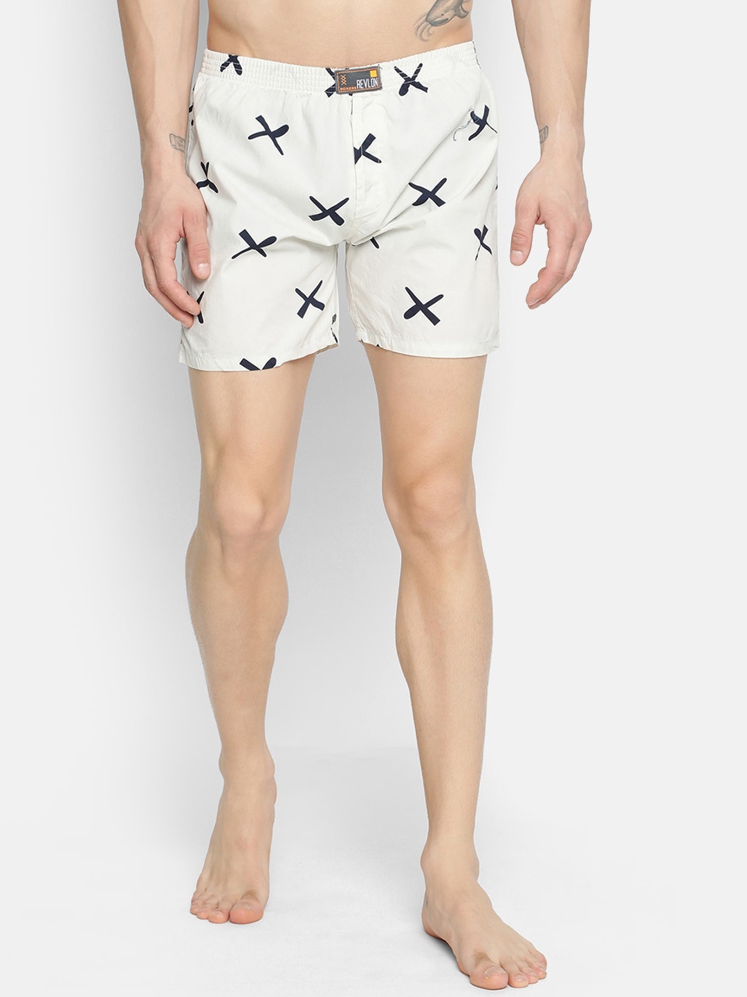 

V2 Value & Variety Men Cream Printed Boxers