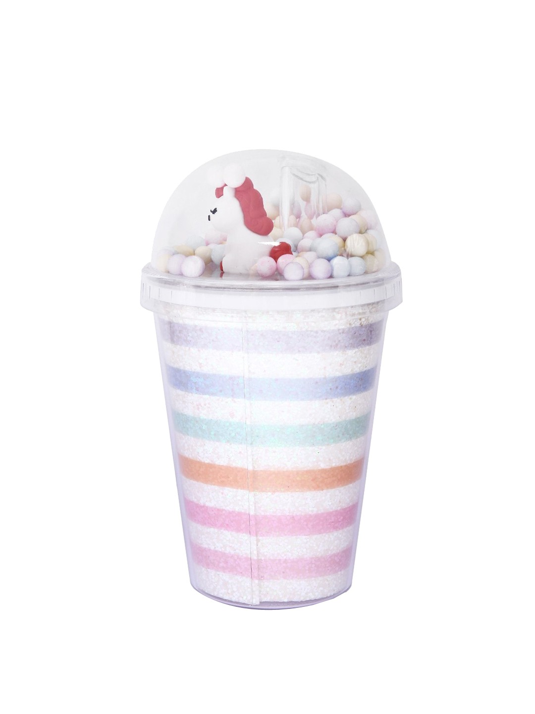 

POPLINS White & Pink Striped Sipper Tumbler 380 ml