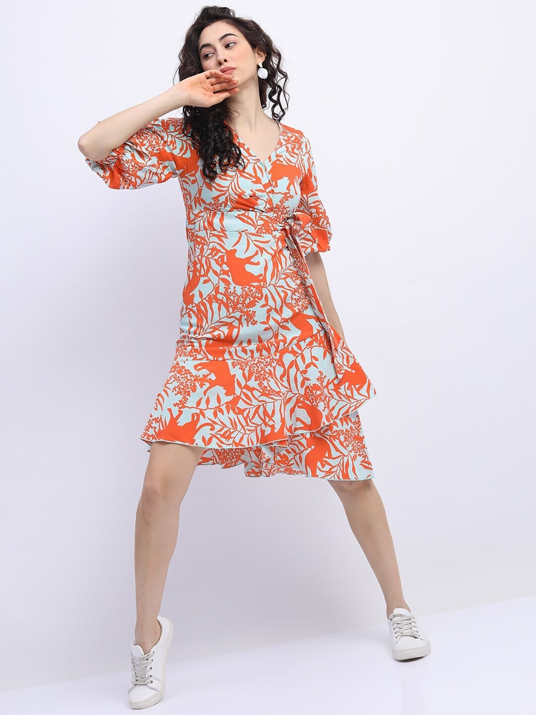 

Tokyo Talkies Blue Floral Dress