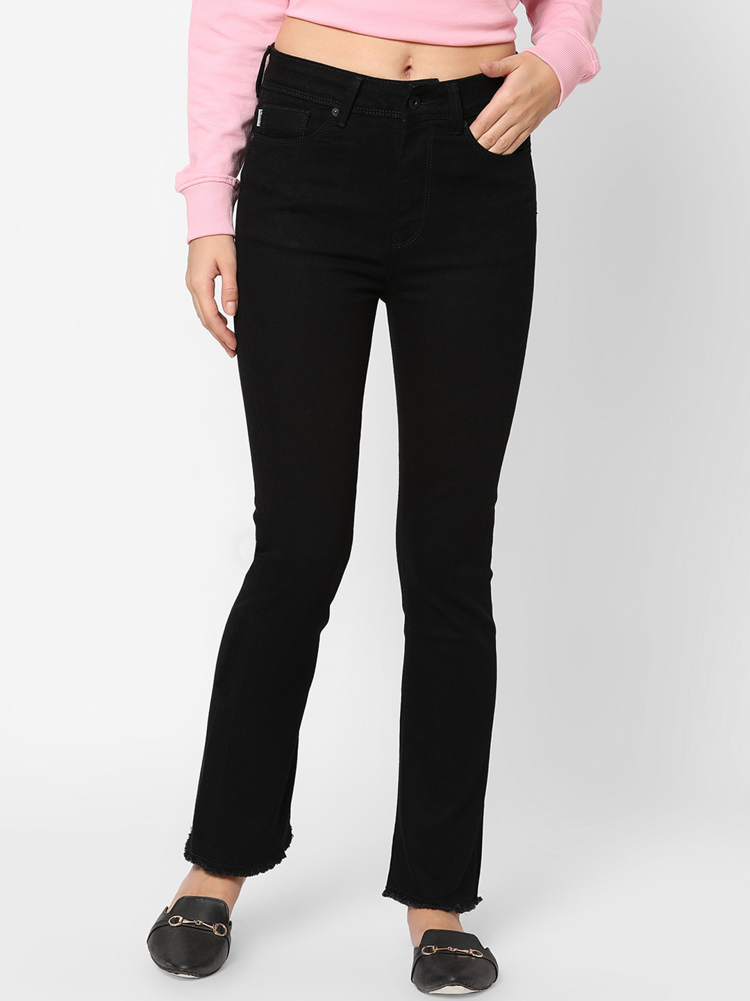 

Pepe Jeans Woman Black High-Rise Jeans