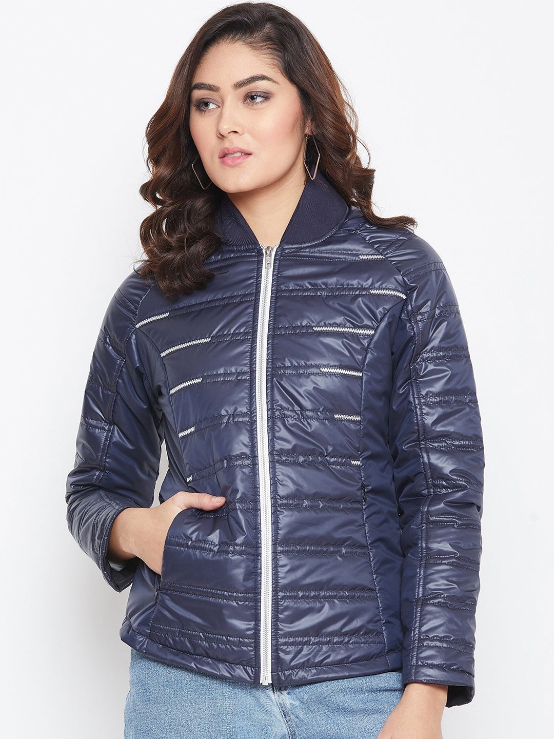 

JUMP USA Women Blue Puffer Jacket