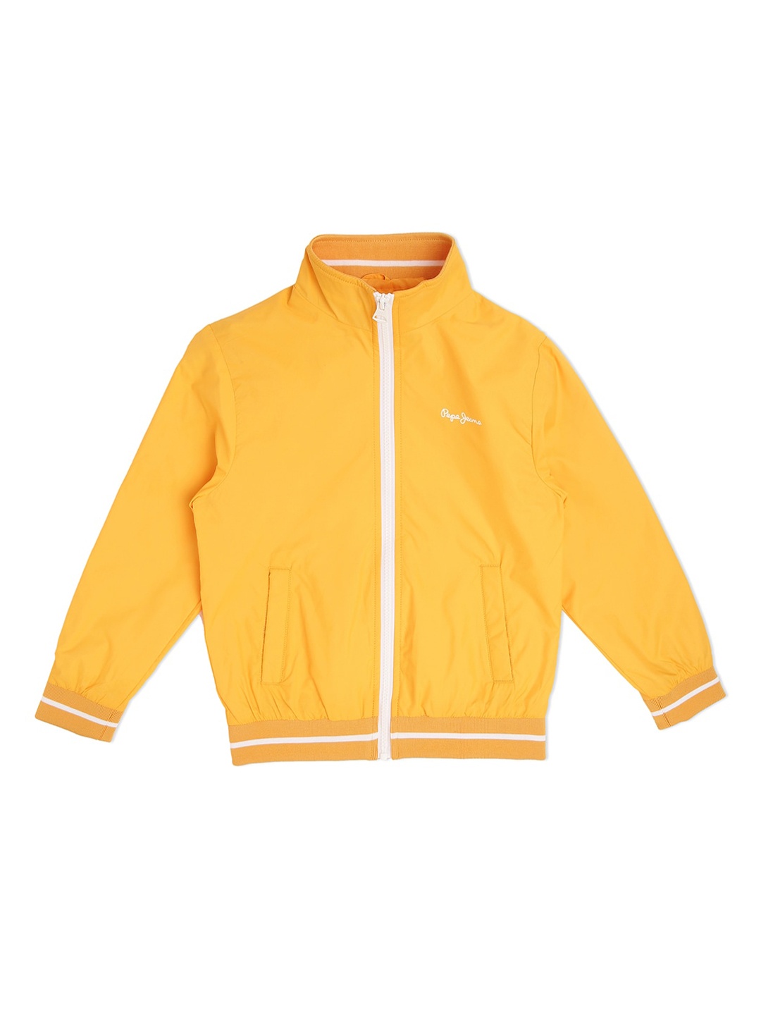 

Pepe Jeans Boys Gold-Toned Bomber Jacket