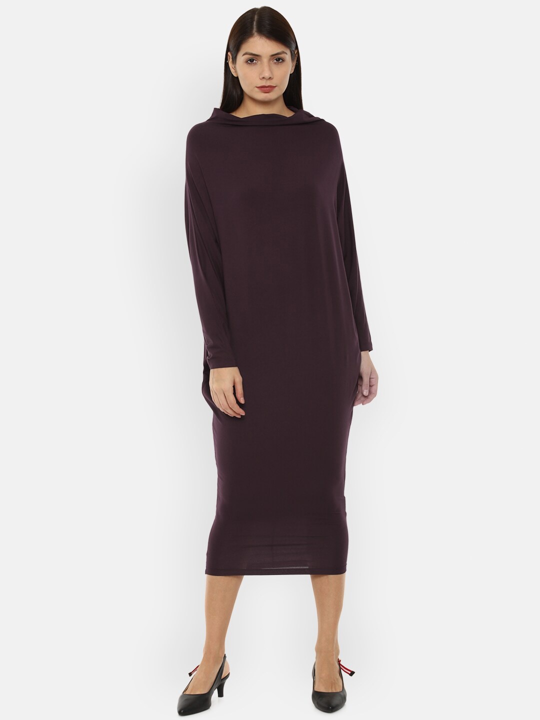 

Van Heusen Woman Purple Jumper Midi Dress