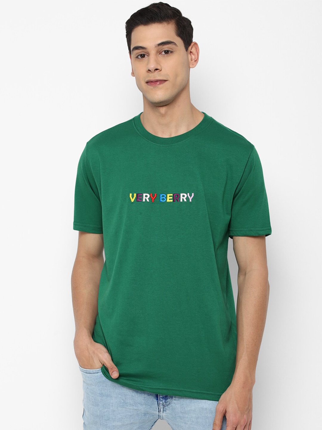 

FOREVER 21 Men Green T-shirt