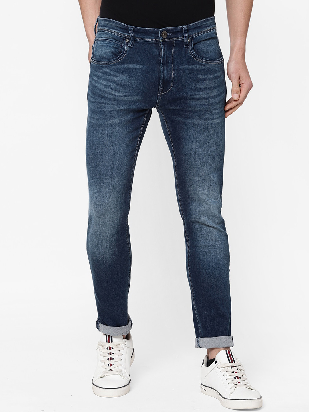 

Pepe Jeans Men Low-Rise Light Fade Stretchable Jeans, Blue