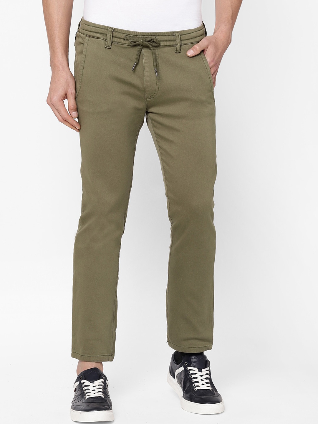 

Pepe Jeans Men Olive Green Low-Rise Jeans