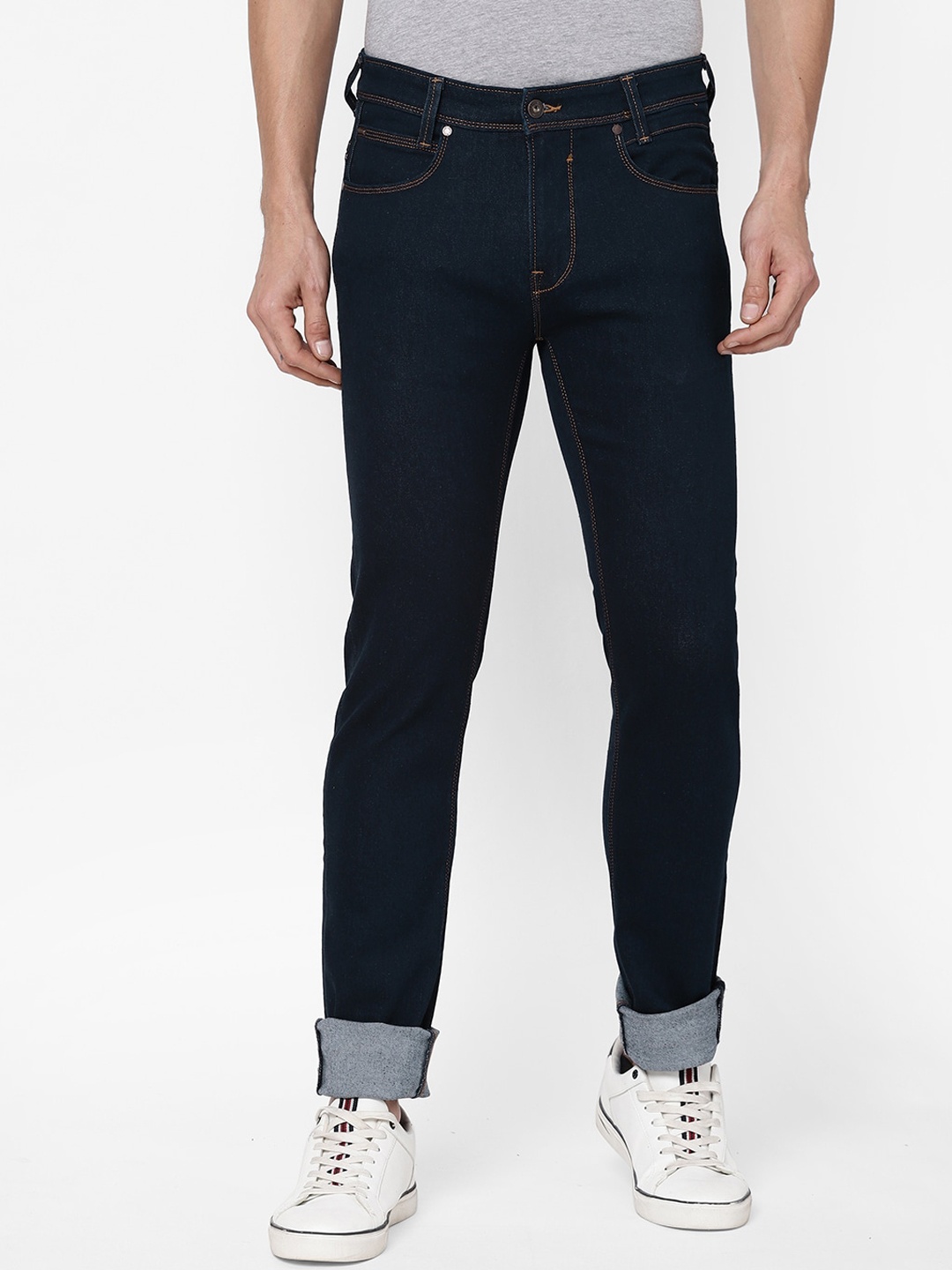 

Pepe Jeans Men Regular Fit Mid-Rise Stretchable Jeans, Blue