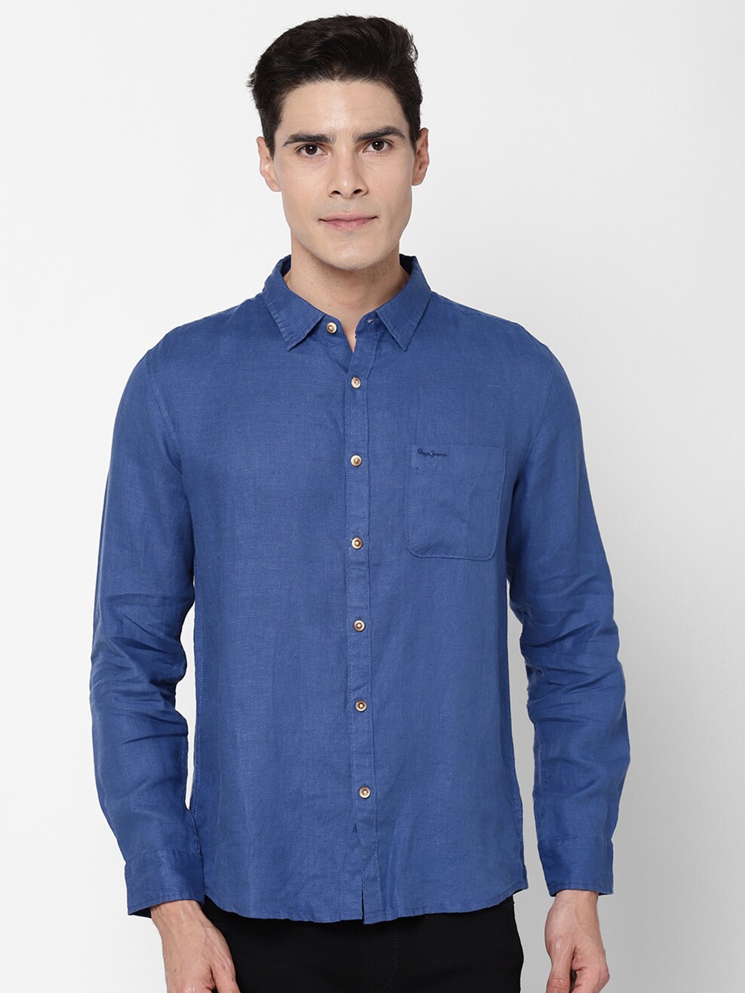 

Pepe Jeans Men Blue Casual Shirt