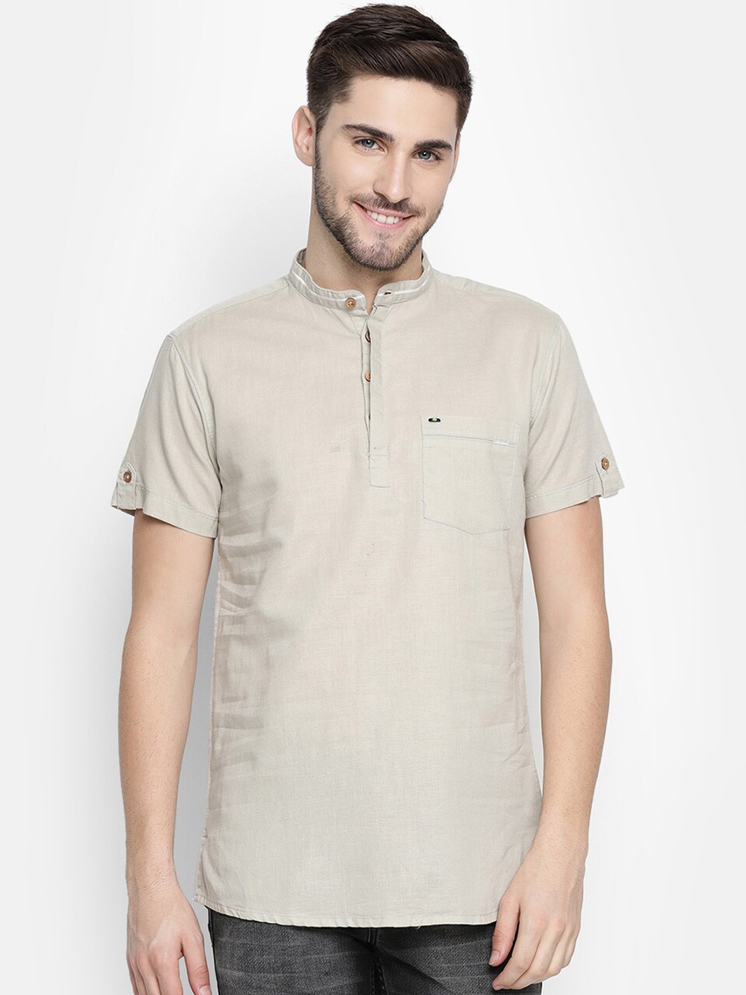 

V2 Value & Variety Men Beige Kurta