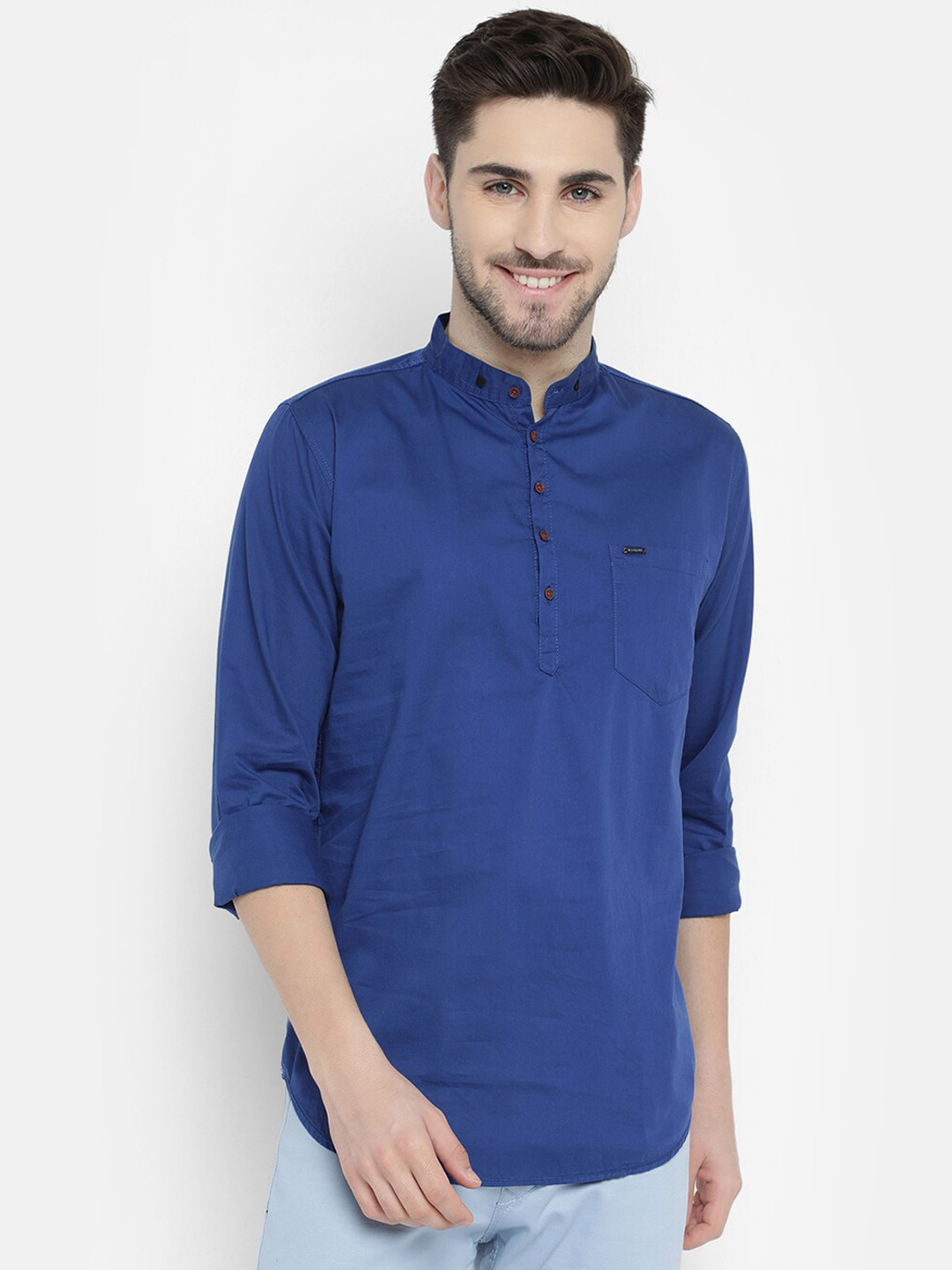 

V2 Value & Variety Men Blue Kurta