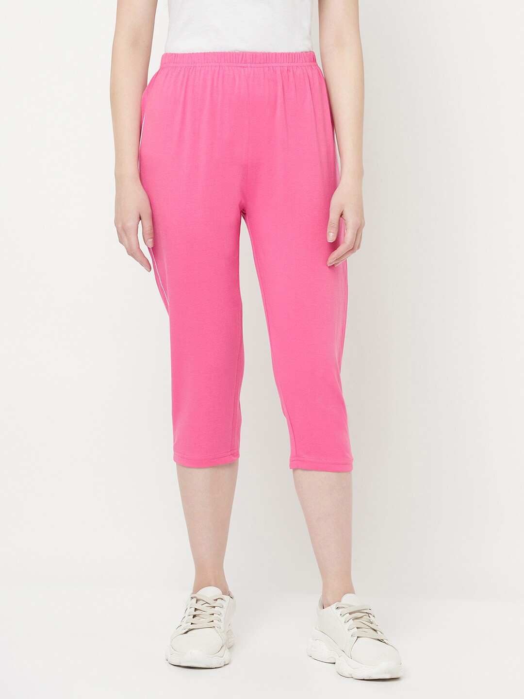 

Espresso Women Fuchsia Cotton Capris