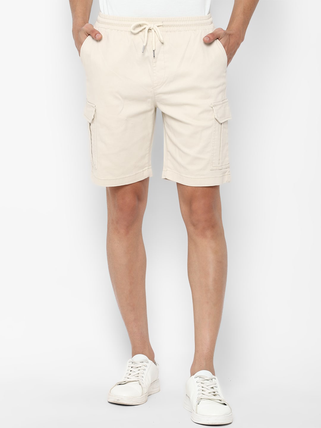 

FOREVER 21 Men Pink Cargo Shorts