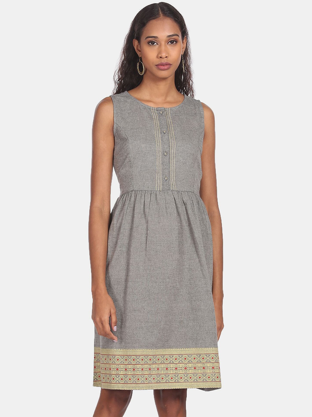 

Karigari Grey Ethnic Dress