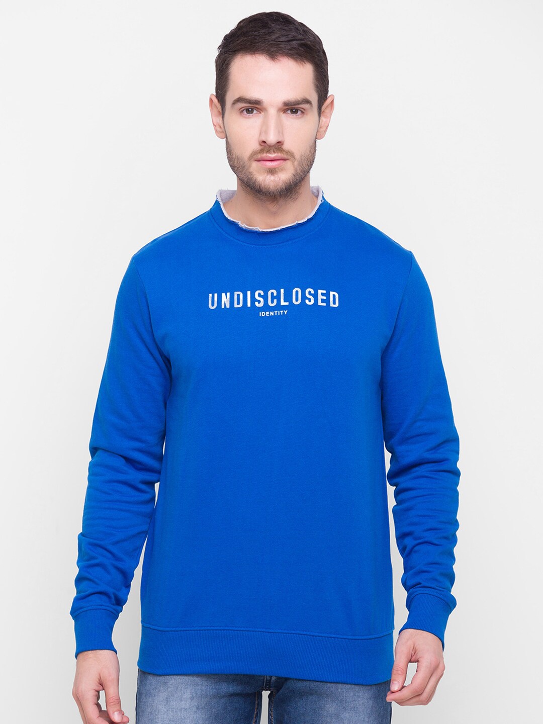 

Globus Men Blue Printed Sweatshirt