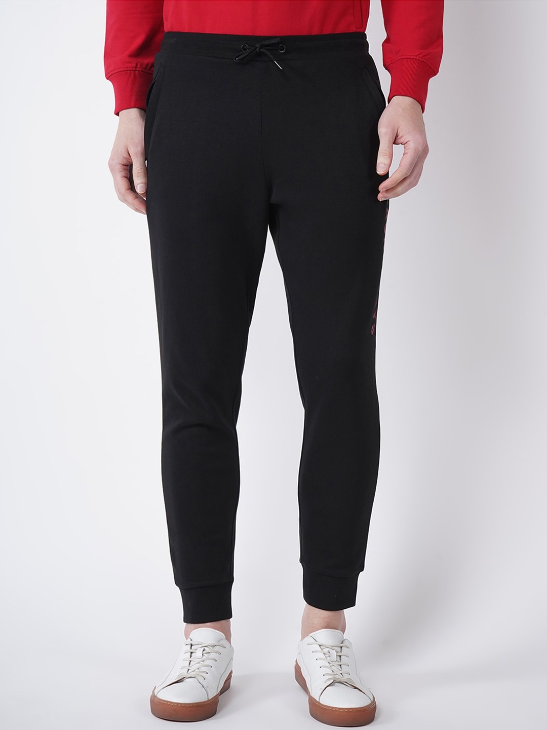 

Blackberrys Men Black Slim Fit Joggers Trousers