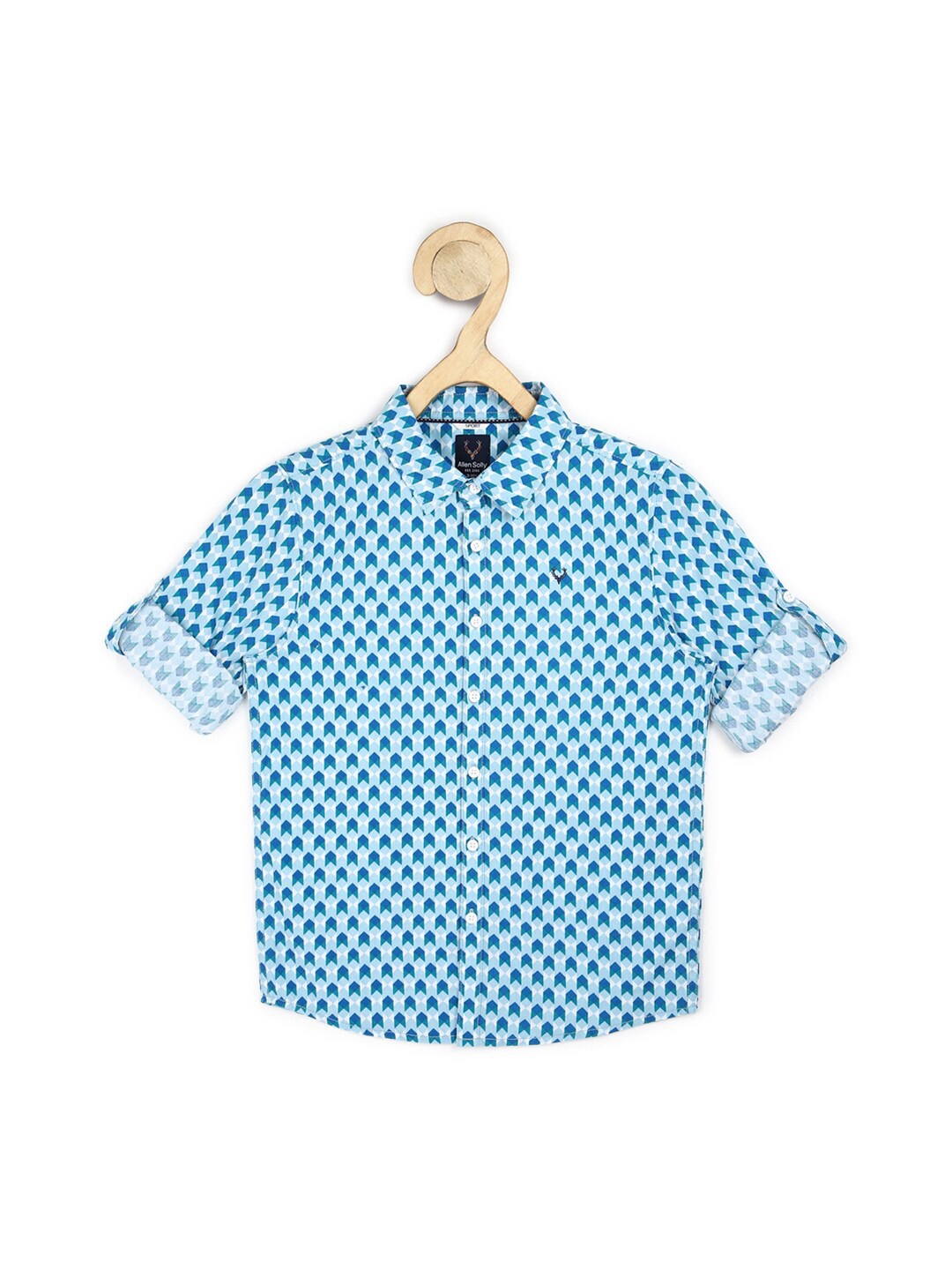

Allen Solly Junior Boys White Slim Fit Printed Casual Shirt