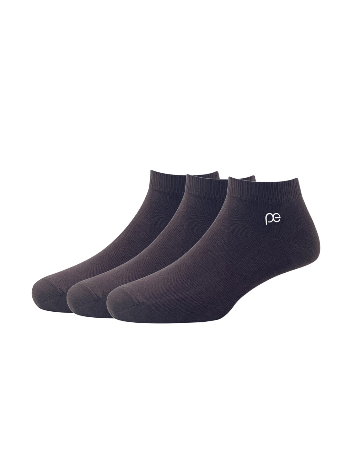 

Peter England Men Pack of 3 Ankle Length Socks, Brown