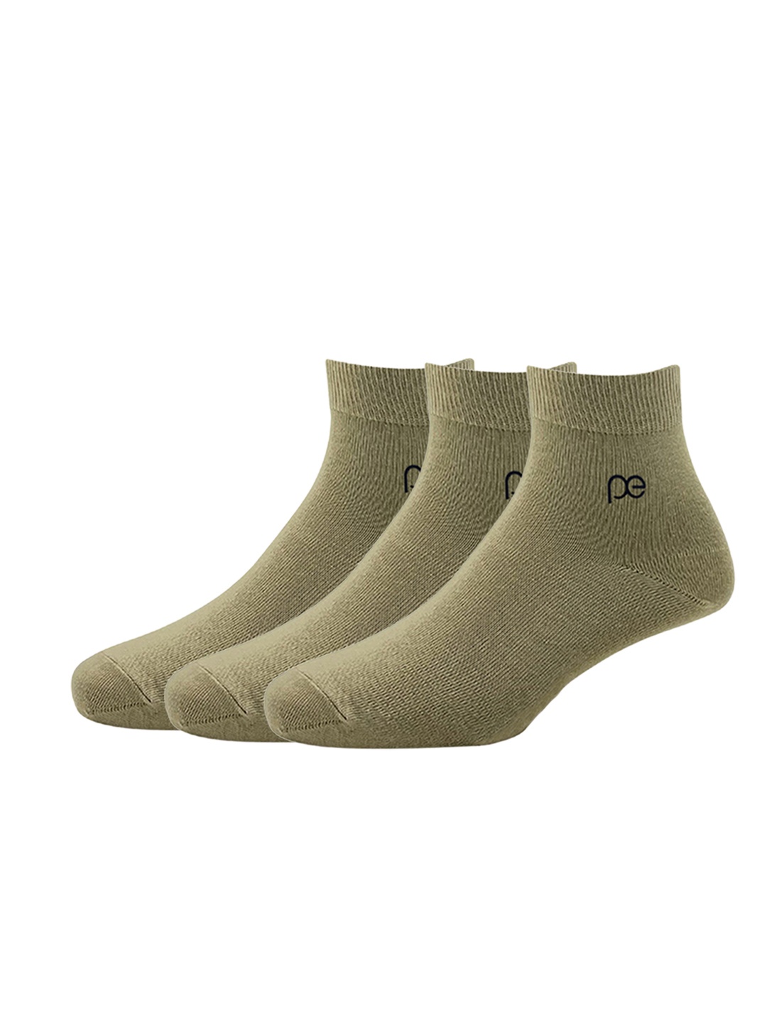 

Peter England Men Pack of 3 Above Ankle Length Socks, Beige