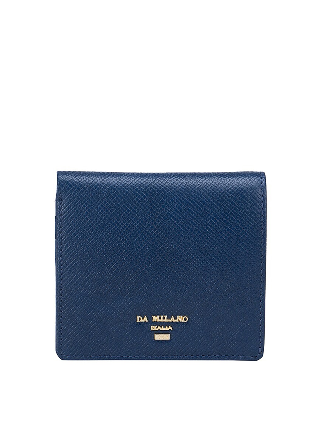 

Da Milano Women Blue Textured Leather Card Holder