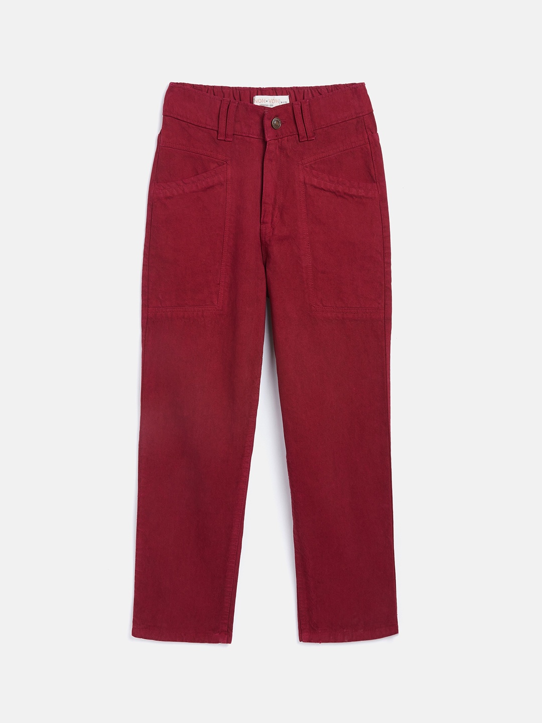 

Noh Voh - SASSAFRAS Kids Girls Red Straight Fit Jeans